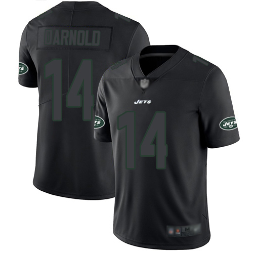 New York Jets Limited Black Men Sam Darnold Jersey NFL Football 14 Rush Impact